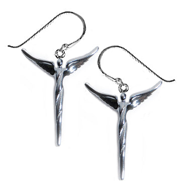 Steven Lavaggi Sterling Silver Petite Angel Earrings