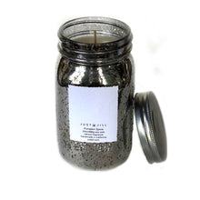 Load image into Gallery viewer, Just Jill Pumpkin Spice Mason Jar Candle Showing The Wick
