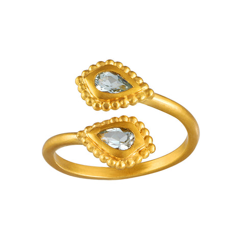 Satya Commune with Love Blue Topaz Adjustable Ring