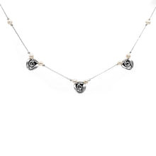 Load image into Gallery viewer, Danny Newfeld Sterling Rose Floral Necklace
