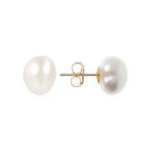 Load image into Gallery viewer, Italian Sterling Silver Baroque Nugget Pearl Earrings
