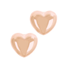 Load image into Gallery viewer, Italian Sterling Silver Polished Heart Stud Earrings
