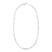 Load image into Gallery viewer, Italian Sterling Silver 20&quot; Paperclip Link Necklace
