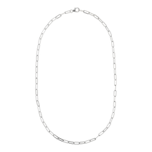 Load image into Gallery viewer, Sterling Silver 18&quot; Petite Paperclip Link Necklace
