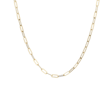 Load image into Gallery viewer, Italian Sterling Silver 18&quot; Petite Paperclip Link Necklace
