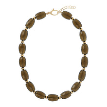 Load image into Gallery viewer, Bellissimo Bronzo Faceted Smoky Quartz Gemstone Necklace
