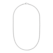 Load image into Gallery viewer, Italian Sterling Silver 18&quot; Rope Chain Necklace

