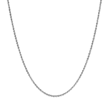 Load image into Gallery viewer, Italian Sterling Silver 24&quot; Rope Chain Necklace
