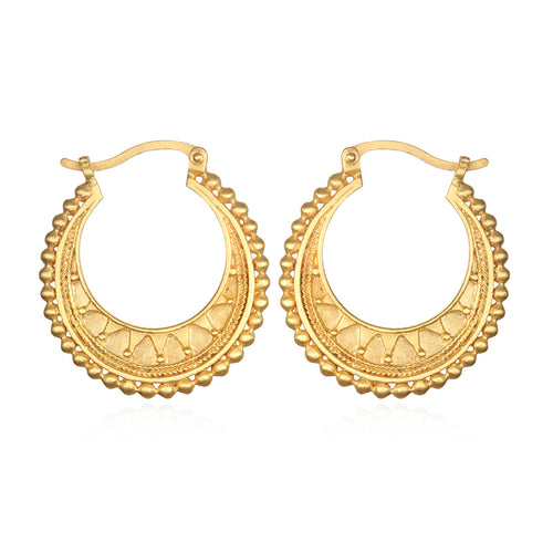 Interwoven Gold Hoop Earrings - Satya Jewelry