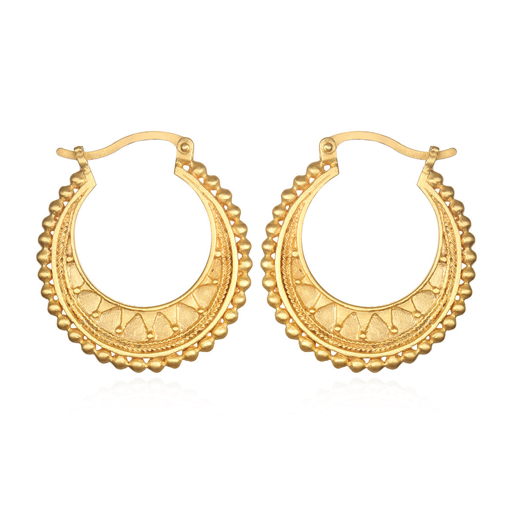 Interwoven Gold Hoop Earrings - Satya Jewelry