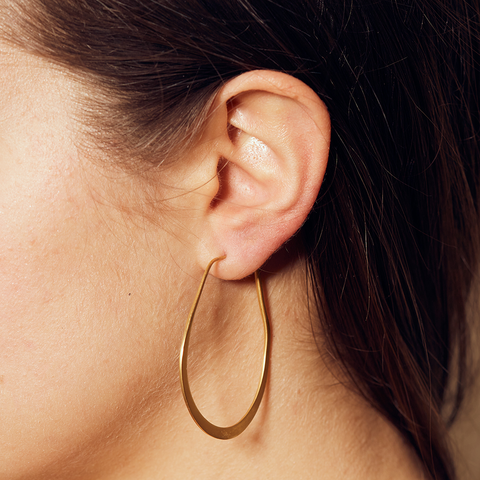 Satya Minimalist Gold Hoop Earrings