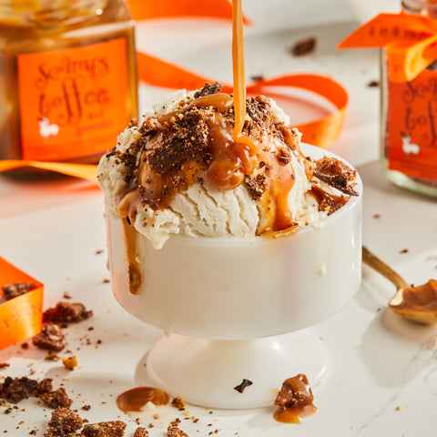 Scamps Toffee Sauce and Bits Gift Set on Ice Cream