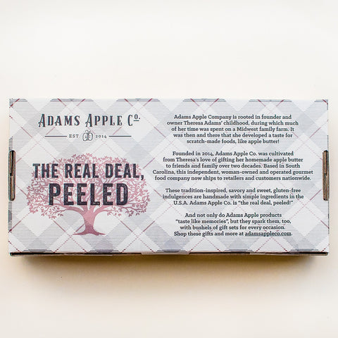 Adams Apple 3-Jar Gourmet Butters Plaid Gift Box Nutrition Facts
