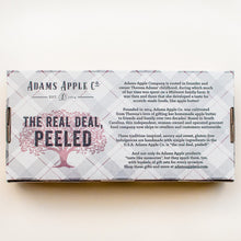 Load image into Gallery viewer, Adams Apple 3-Jar Gourmet Butters Plaid Gift Box Nutrition Facts

