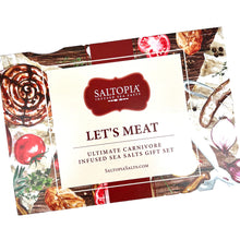 Load image into Gallery viewer, Saltopia Salt &quot;Ultimate Carnivore Summer Grill&quot; Infused Salts Packaging
