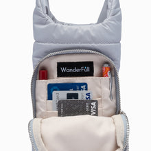 Load image into Gallery viewer, WanderFull HydroBag Sky Gray Crossover Bag with Printed Strap
