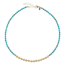 Load image into Gallery viewer, Bellissimo Bronzo Italian 18&quot; Turquoise Beaded Necklace
