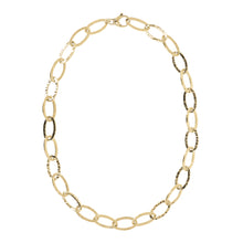 Load image into Gallery viewer, Bellissimo Bronzo Italian 24&quot; Oval Hammered Rolo Necklace
