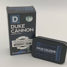 Load image into Gallery viewer, Duke Cannon Soap and Solid Cologne Duo
