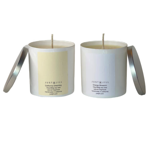 Just Jill Scented Candles (2-pack) California Dreaming/Orange Blossom