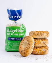 Load image into Gallery viewer, Bagelista Bake at Home Everything Bagels Lifestyle Shot
