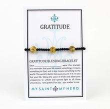 Load image into Gallery viewer, My Saint My Hero Gratitude Blessing Bracelet Letter
