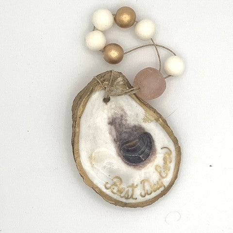 Grit and Grace Studio Decoupage Shell Ornament