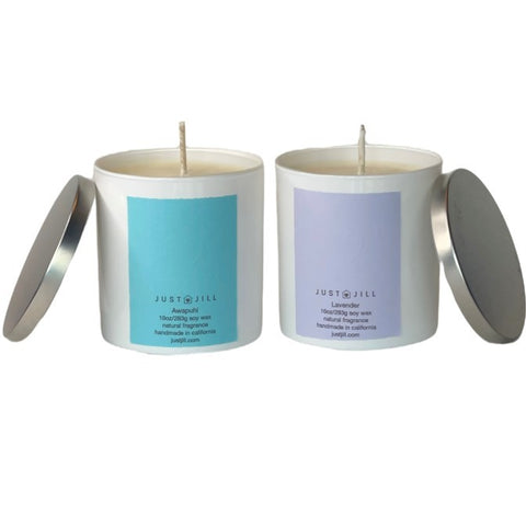 Just Jill Scented Candles (2-pack) Lavender and Awapuhi