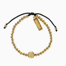 Load image into Gallery viewer, My Saint My Hero Gold-Tone Mantra of Love Bracelet
