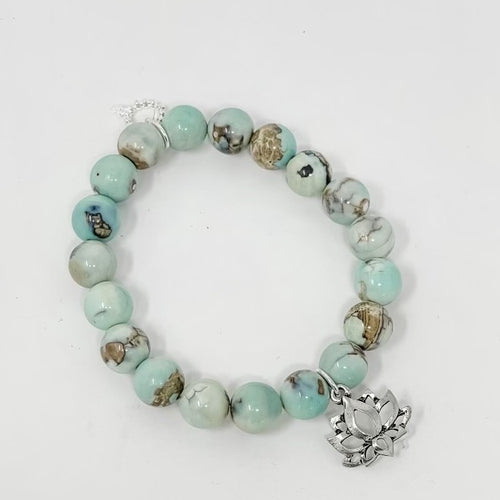 Power beads by jen clearance inspirational charm gemstone bracelet