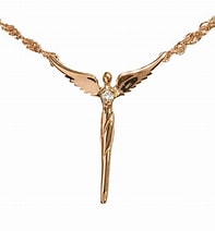 Load image into Gallery viewer, Steven Lavaggi Perfect Angel Necklace with Diamond Accent
