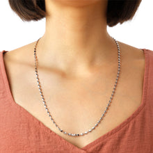 Load image into Gallery viewer, Italian Sterling Silver 24&quot; Confetti Necklace
