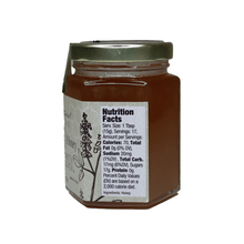 Load image into Gallery viewer, Queen Honey North Dakota Sweet Clover 8oz Jar Nutrition Facts

