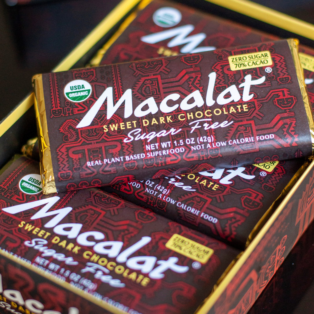 Macalat Sweet Dark Chocolate Bars Sugar Free 12 Pack Just Jill Shop