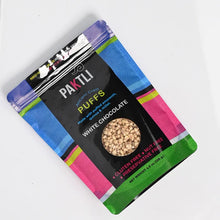 Load image into Gallery viewer, PAKTLI Puffed Ancient Grain White Chocolate Snack Cakes and Puffs
