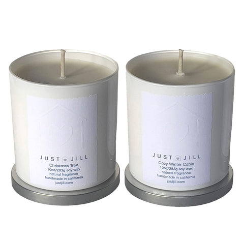 Just Jill Scented Candles Cozy Winter and Christmas Tree (2 pack)