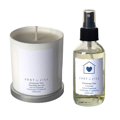 Just Jill Christmas Tree Candle and Room Spray Duo